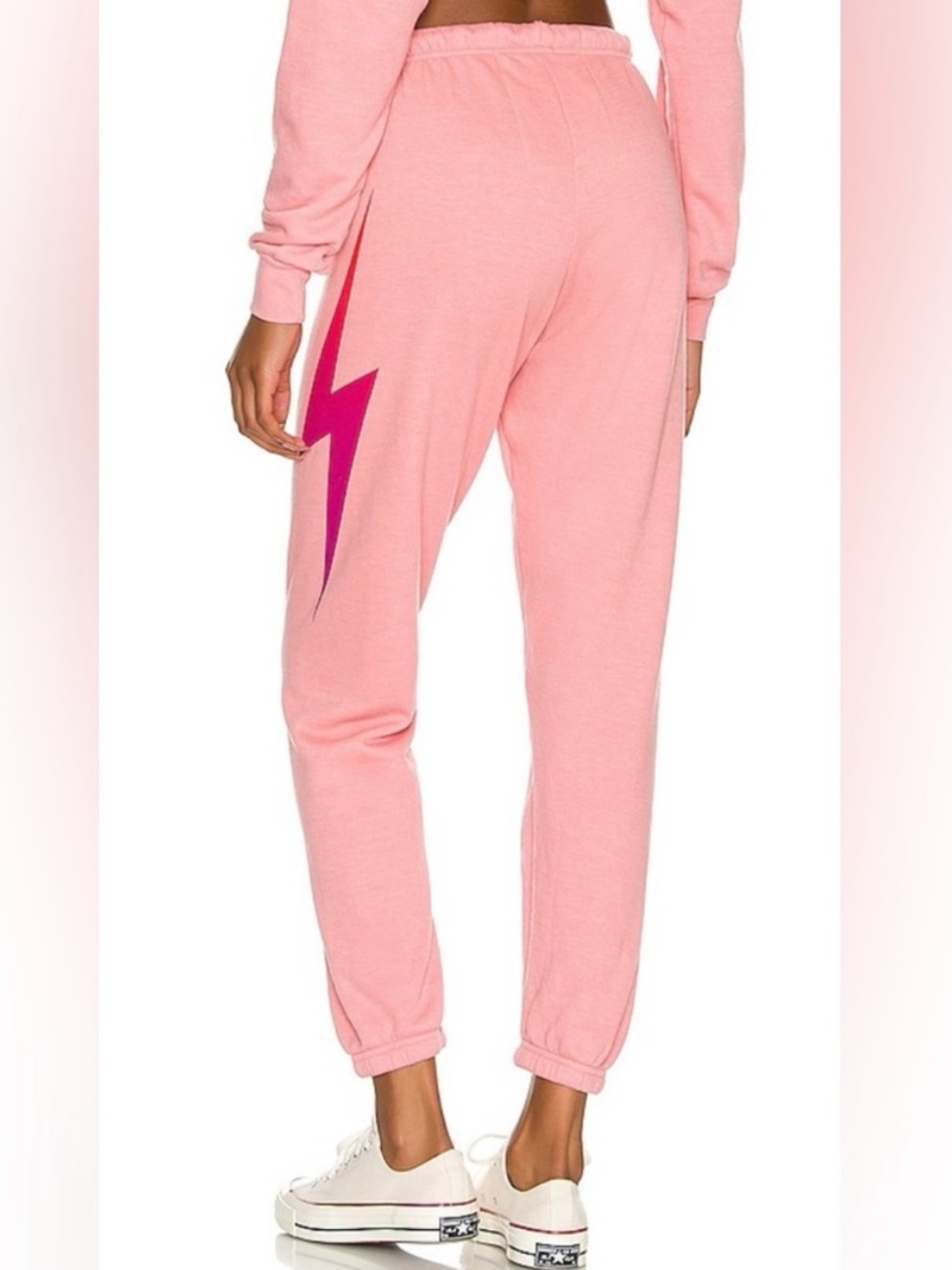 Aviator Nation Bolt Fade Sweatpants Pants Petal/Pink Purple Casual Women’s Small - Picture 3 of 13